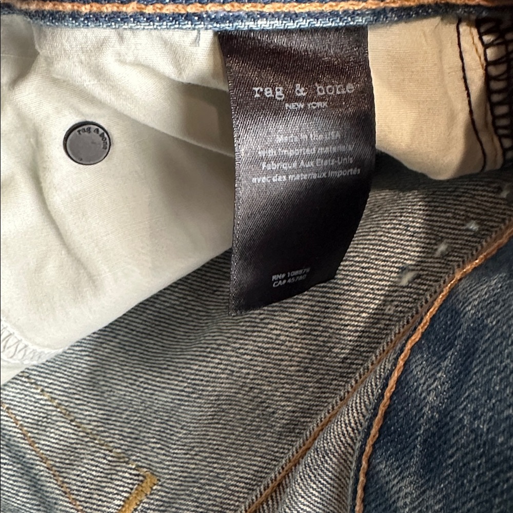 NWOT Rag & Bone Straight Jean in Shaker size 25/0 - Picture 5 of 9